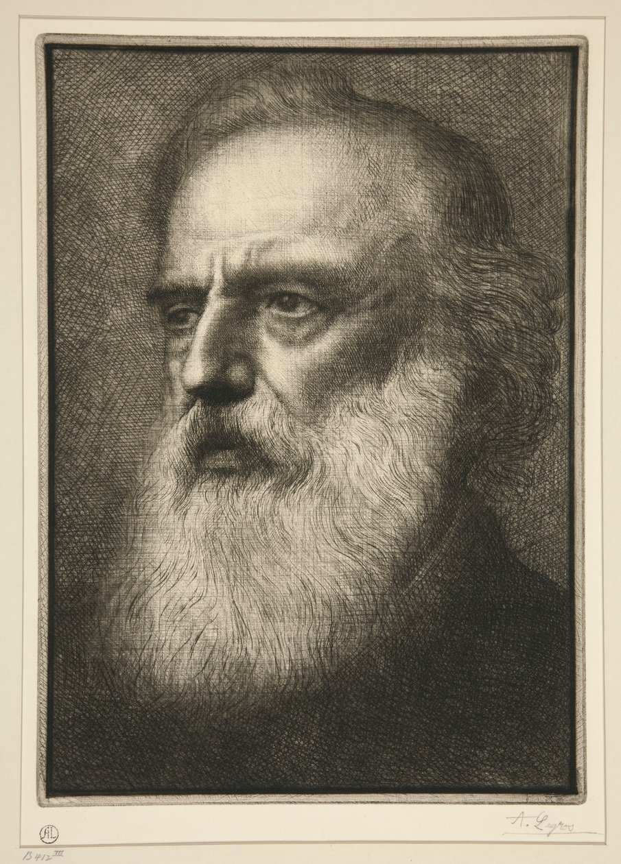 Portræt af af Alphonse Legros
