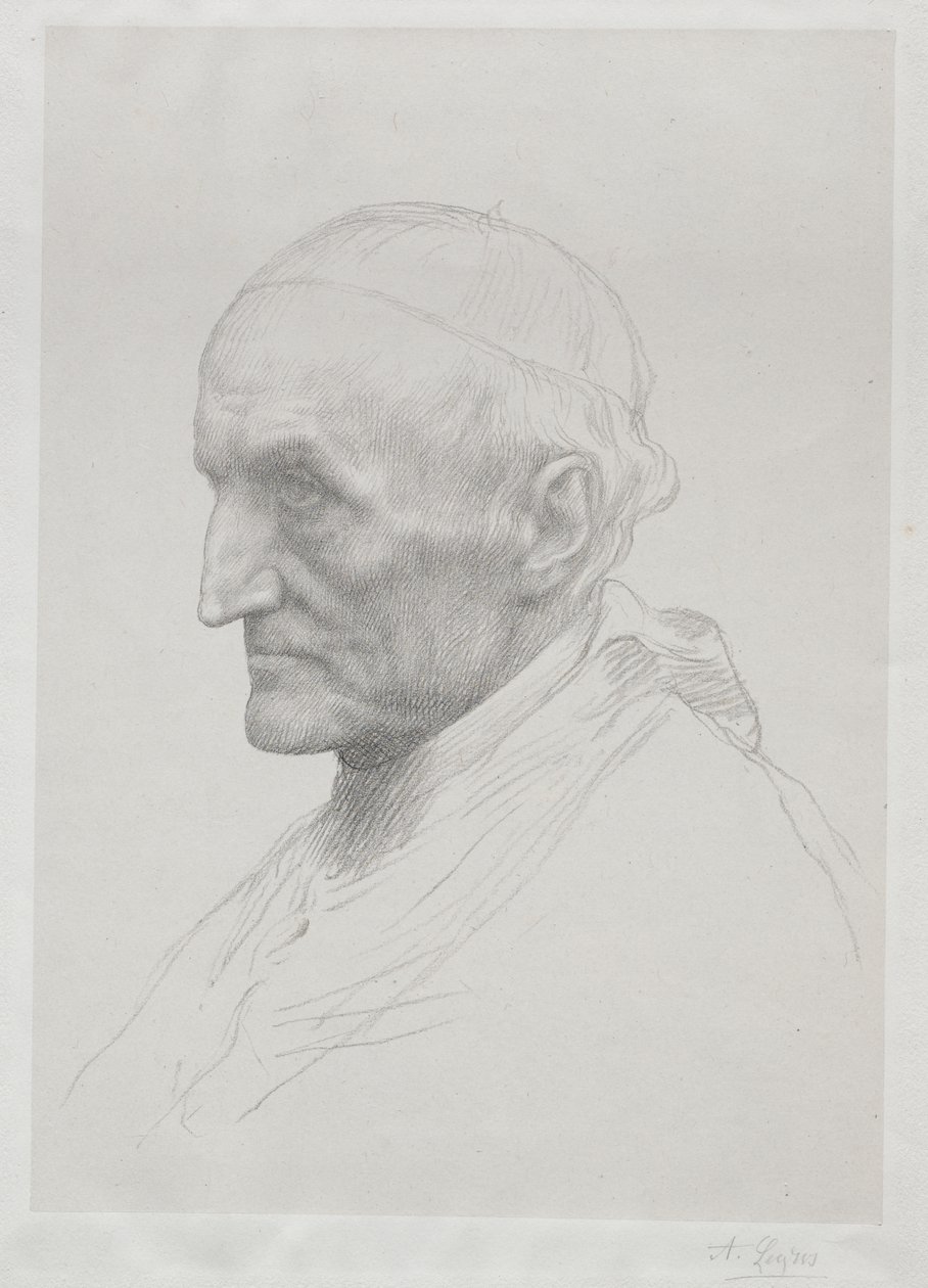 Portræt af kardinal Manning (2. plade) af Alphonse Legros