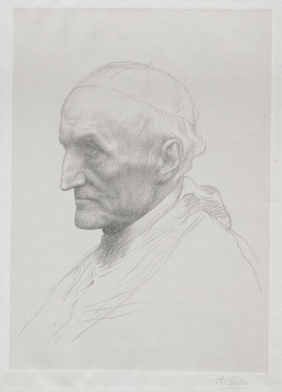 Portræt af kardinal Manning 2. plade. af Alphonse Legros