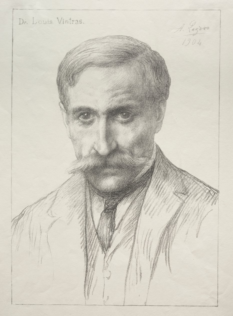 Portræt af Dr. Louis Vintras af Alphonse Legros