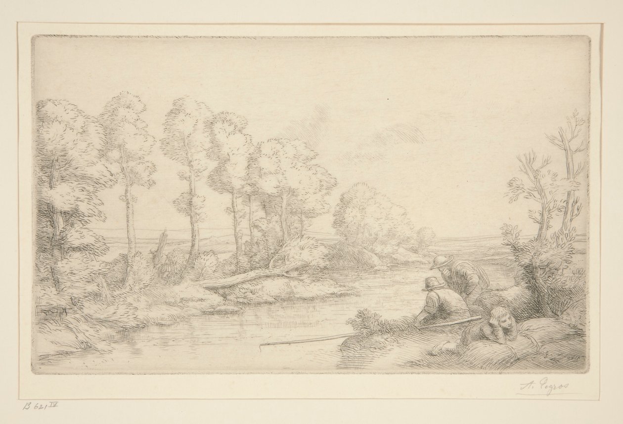 Hvil ved floden af Alphonse Legros