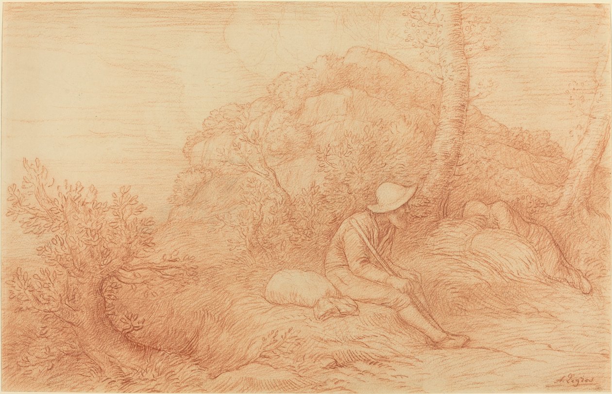 Hvile. af Alphonse Legros