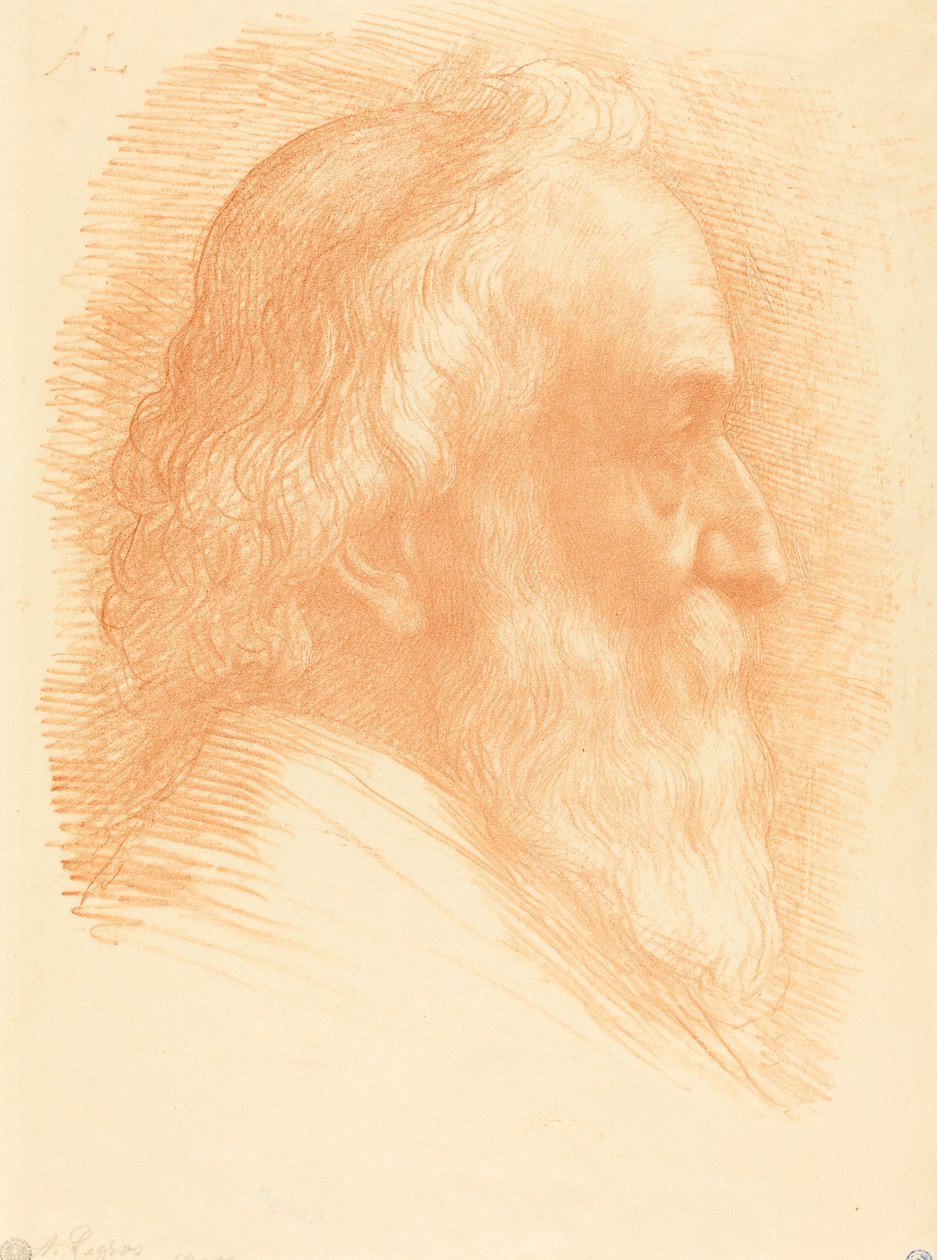 Selvportræt, 10. plade af Alphonse Legros