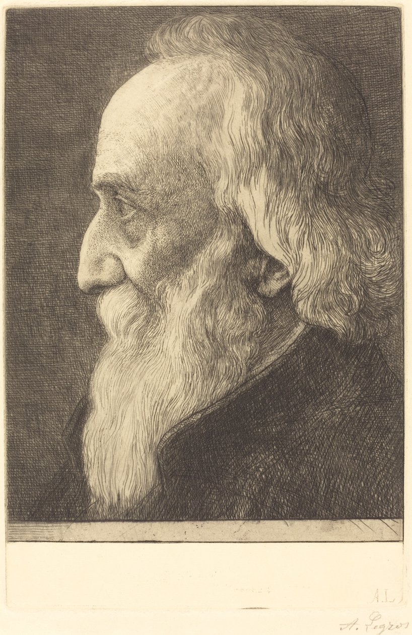Selvportræt, 13. plade, 1906. af Alphonse Legros