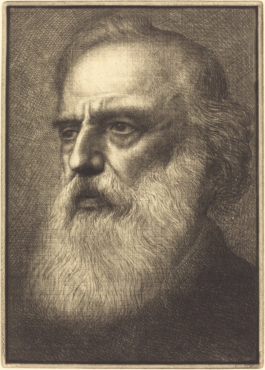 Selvportræt, 4. plade. af Alphonse Legros