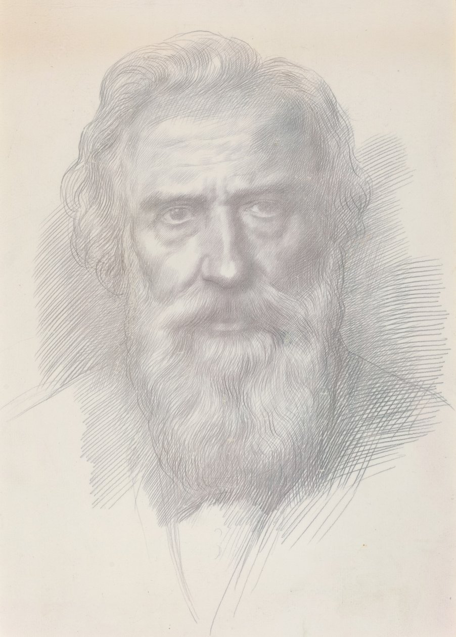 Selvportræt, ca. 1895. af Alphonse Legros