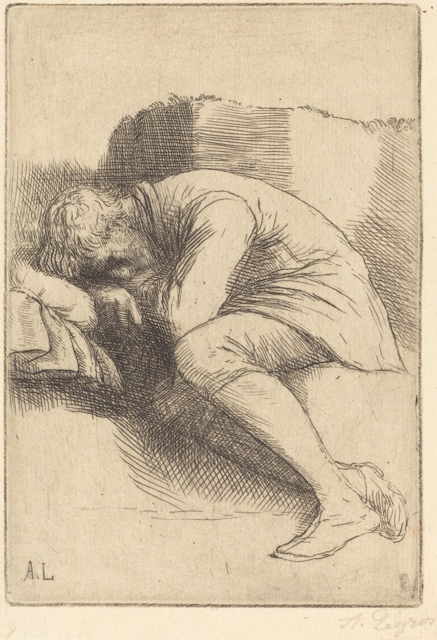 Sovende af Alphonse Legros