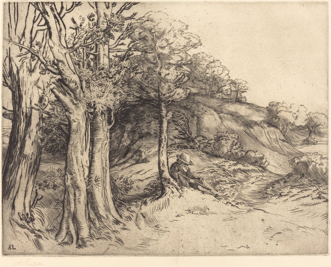 Ensomhed (Ensomhed (Landskab)) af Alphonse Legros