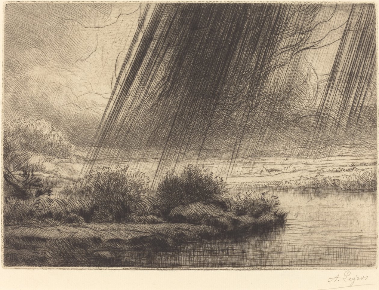 Storm En storm. af Alphonse Legros