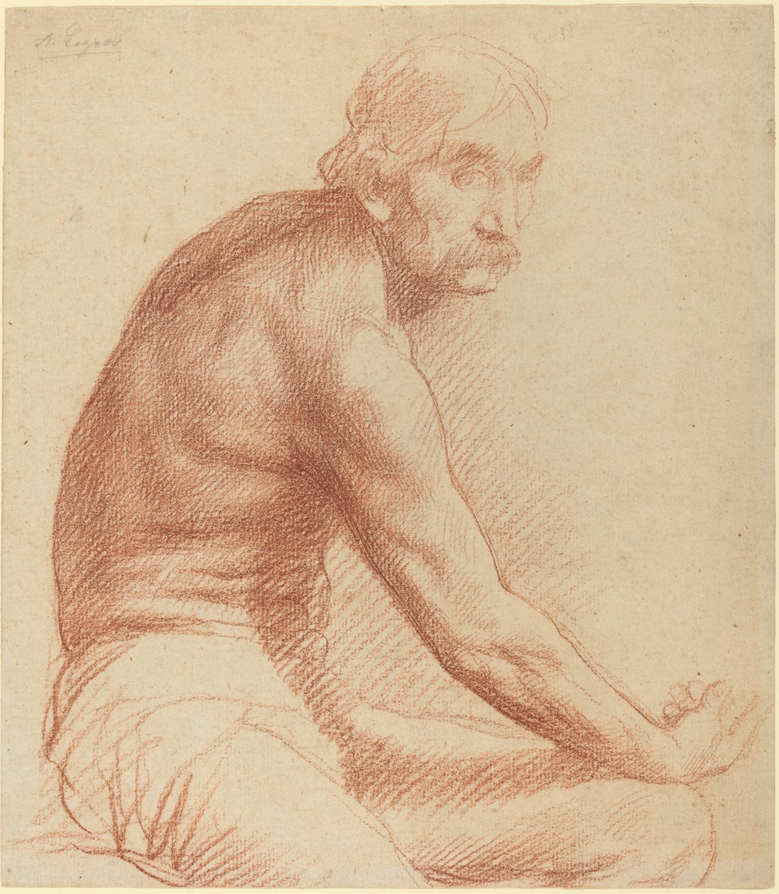 Studie af en græker. af Alphonse Legros
