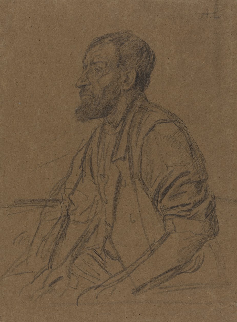 Studie af en arbejdsmand. af Alphonse Legros