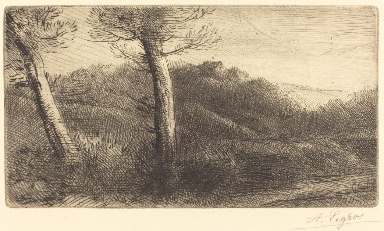 Solnedgang af Alphonse Legros