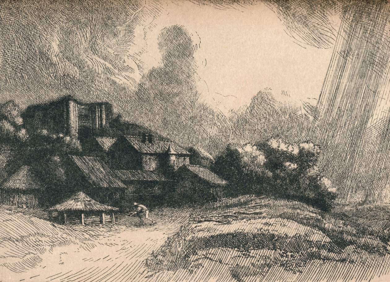 Abbey Farm, c1893 af Alphonse Legros