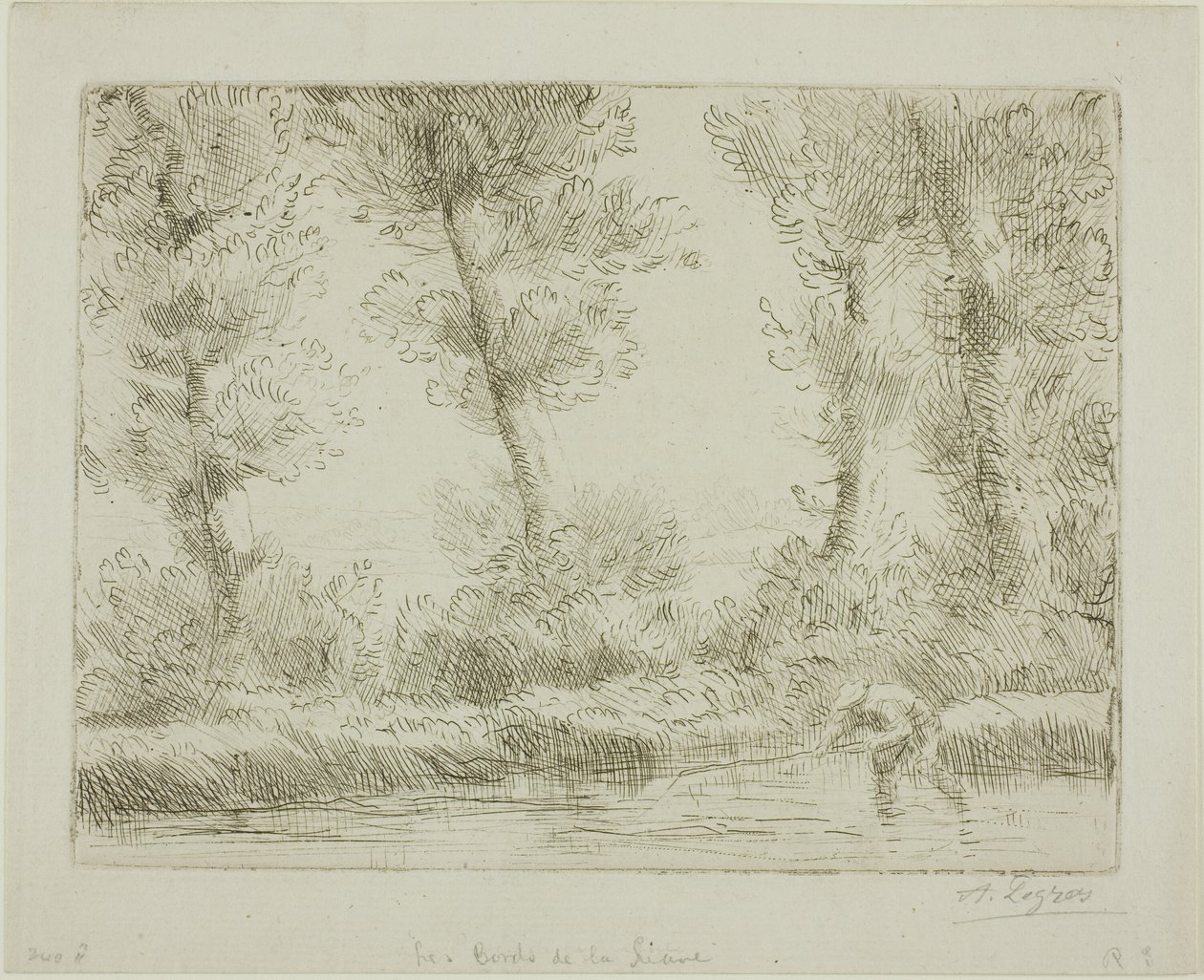 The Banks of the Liane af Alphonse Legros