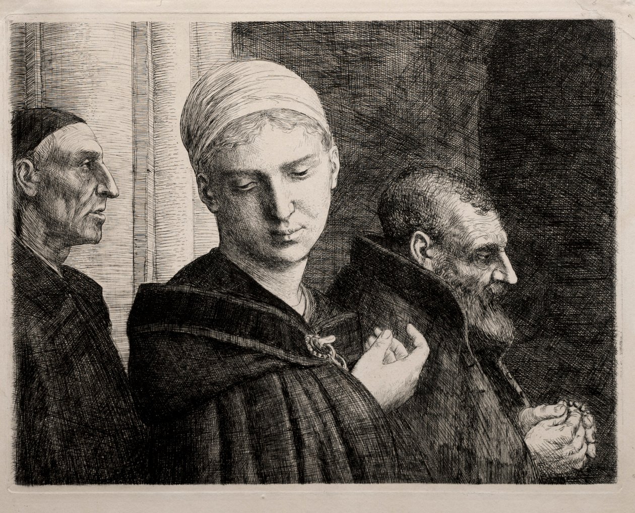 Dåben, 1870. af Alphonse Legros