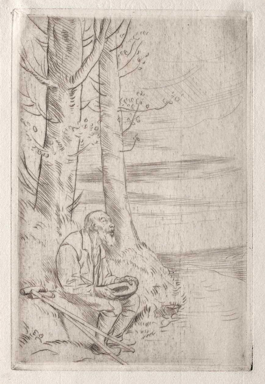 Den blinde tigger af Alphonse Legros