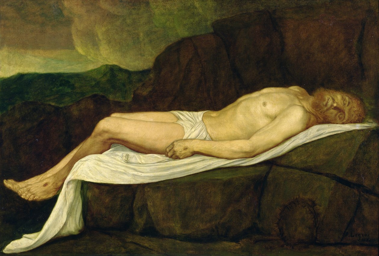 Den døde Kristus, 1888 af Alphonse Legros