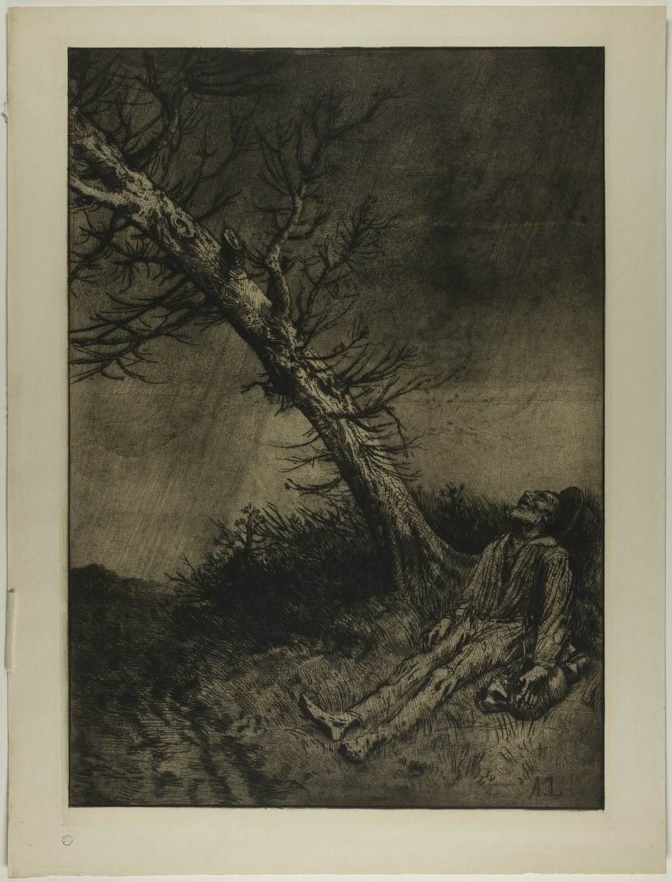 Vagabondens død af Alphonse Legros