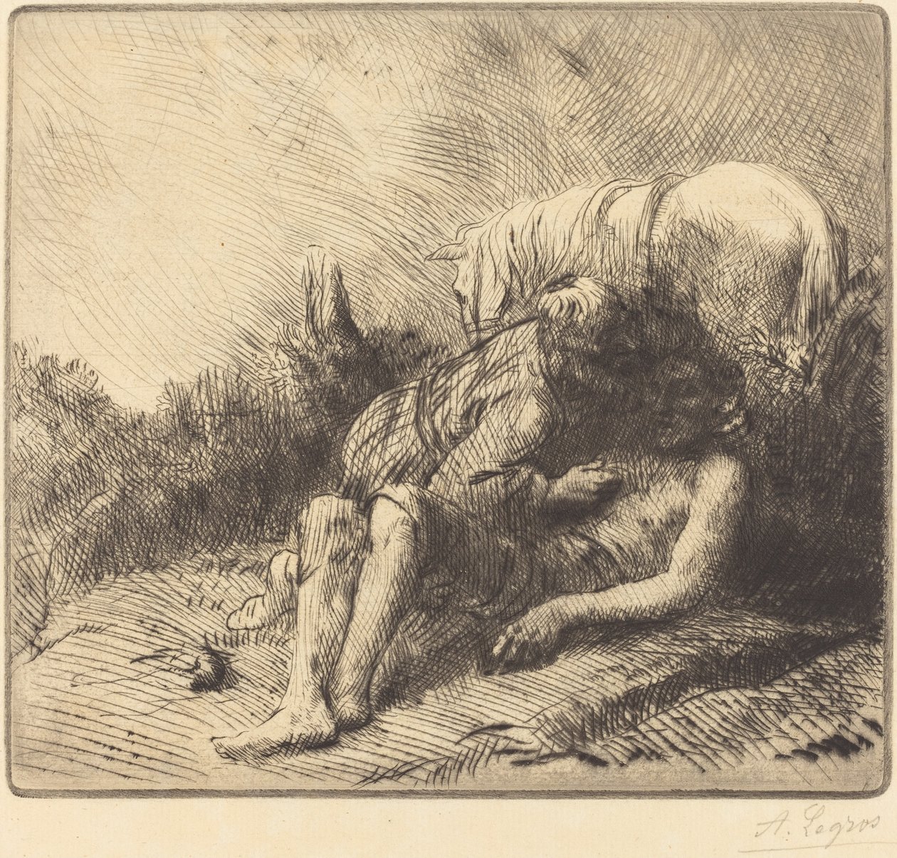 Den barmhjertige samaritaner Den barmhjertige samaritaner. af Alphonse Legros