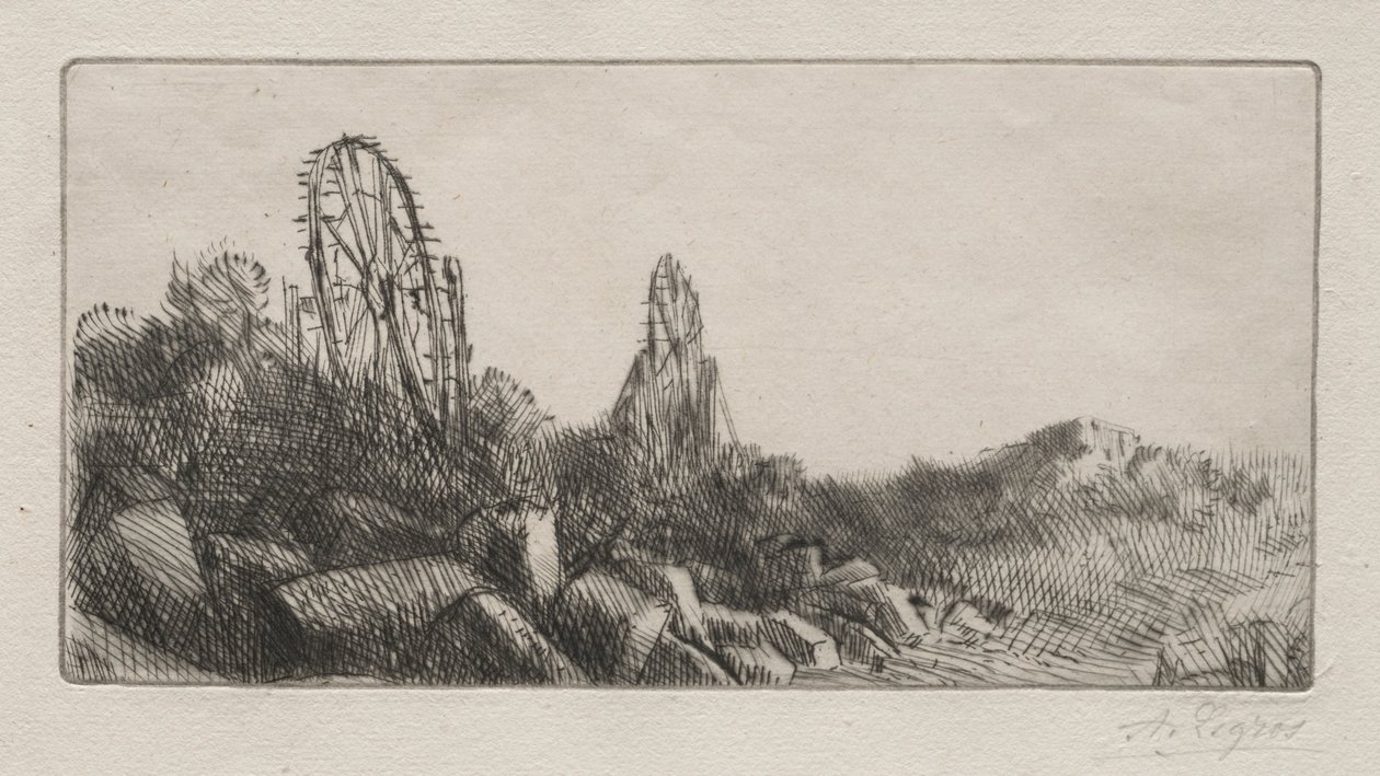 De gamle stenbrud i Montrouge. af Alphonse Legros