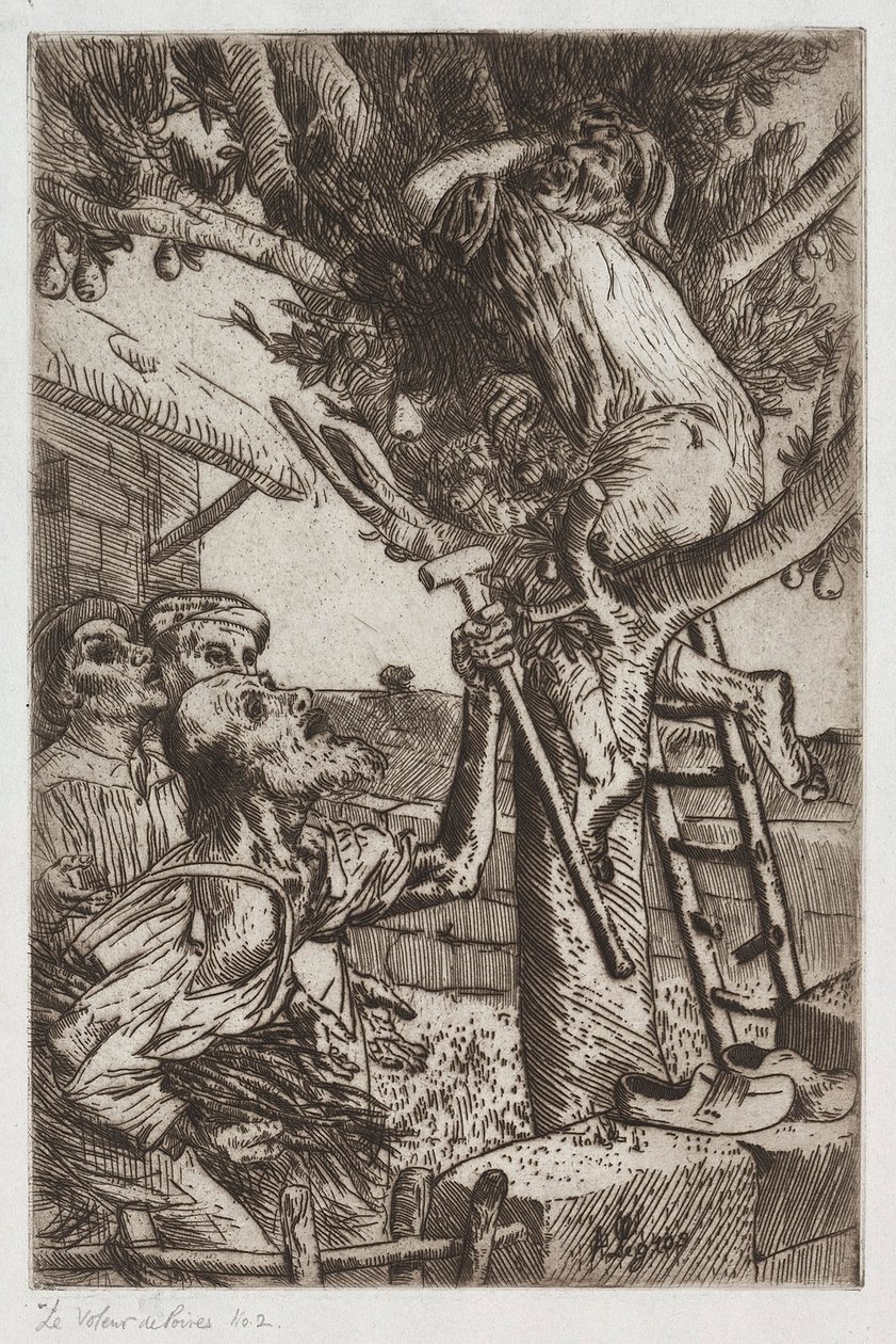 Pæretyven, nr. 1, ca. 1890. af Alphonse Legros