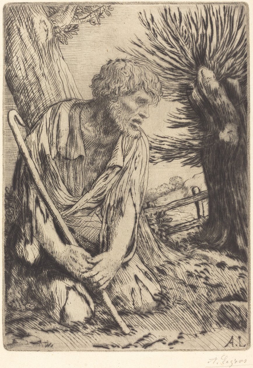 Den fortabte søn, 3. plade af Alphonse Legros