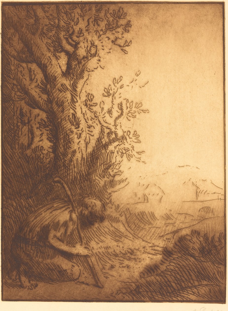 Den fortabte søn, 4. plade af Alphonse Legros