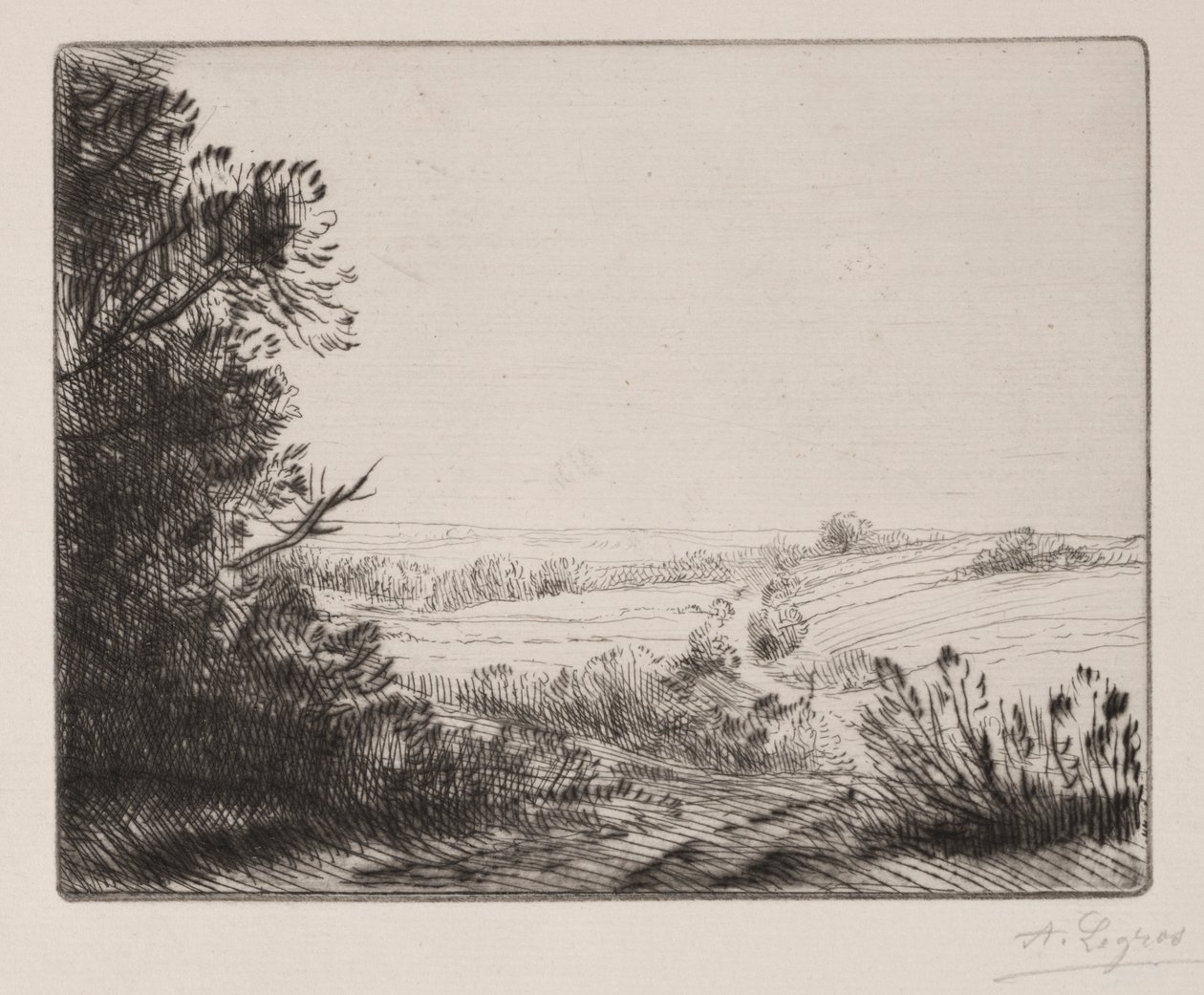Vejen til Horville. af Alphonse Legros
