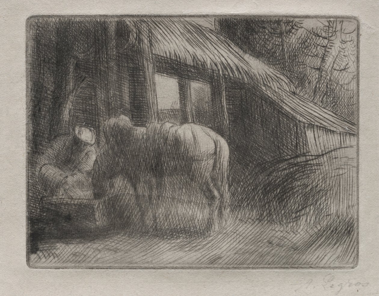 Vandingsstedet (2. plade) af Alphonse Legros