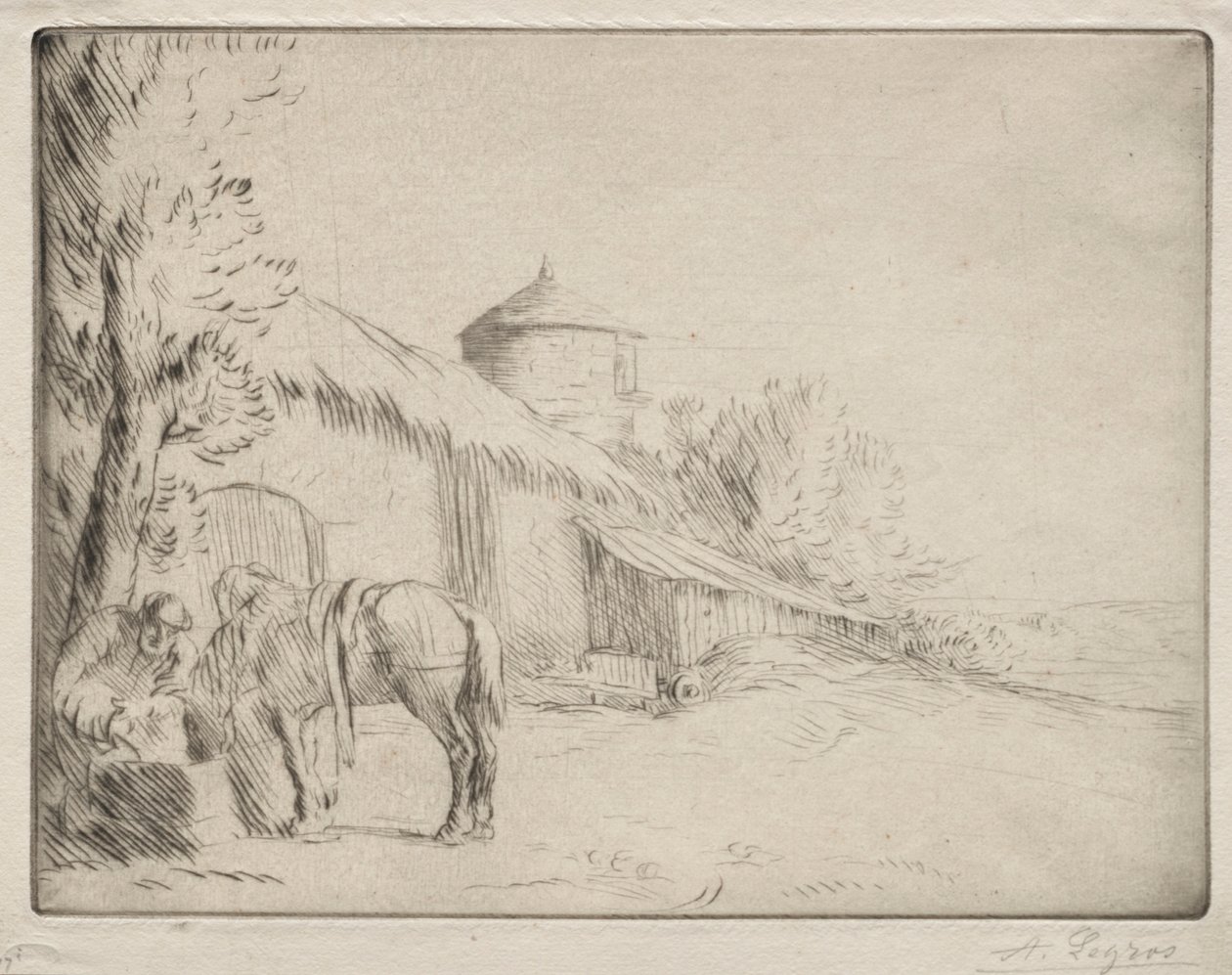 Vandingsstedet 2. plade. af Alphonse Legros