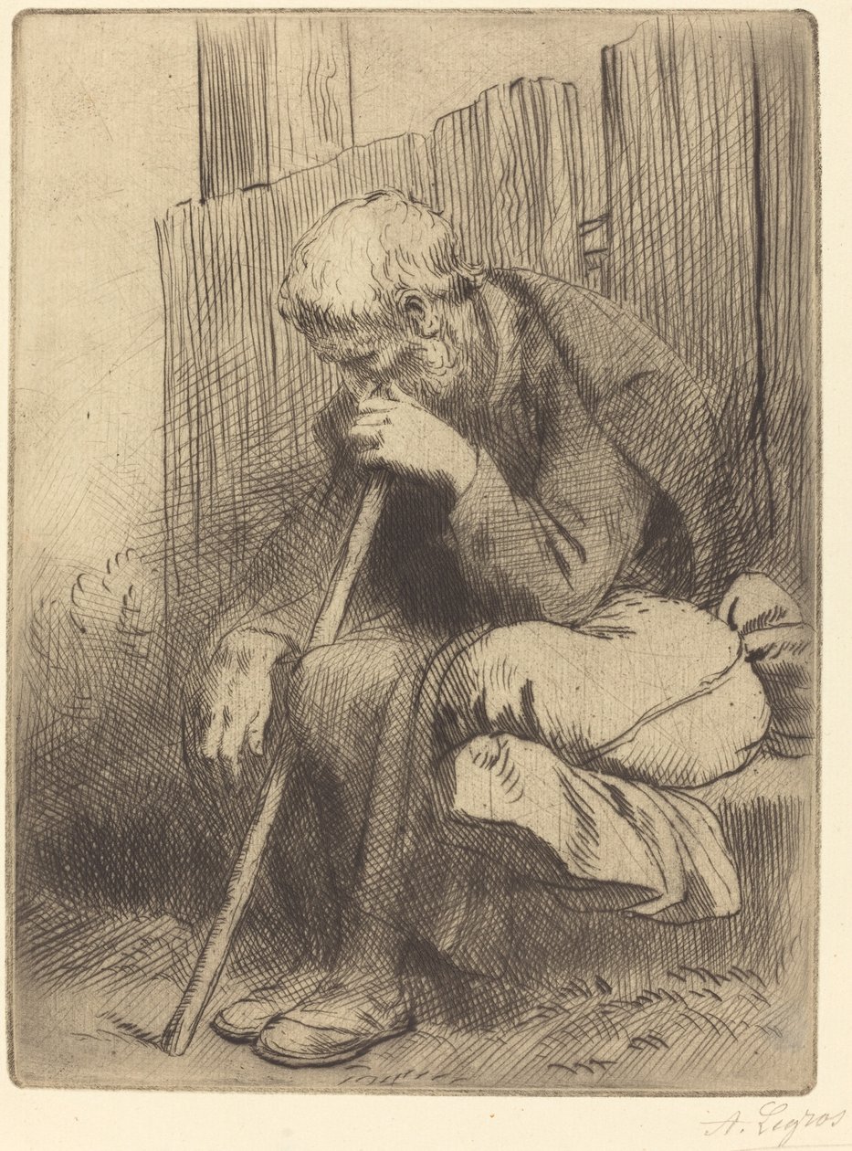 Tænker Tænkeren. af Alphonse Legros
