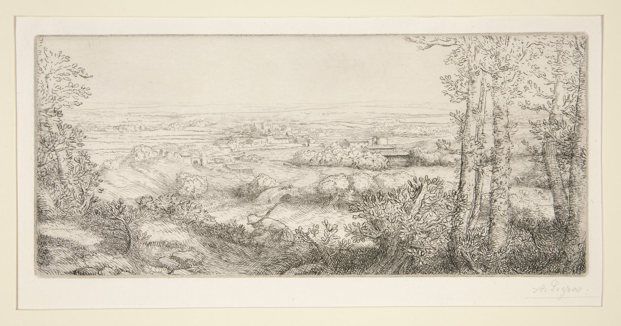 En dal i Bourgogne (Dal i Bourgogne) af Alphonse Legros
