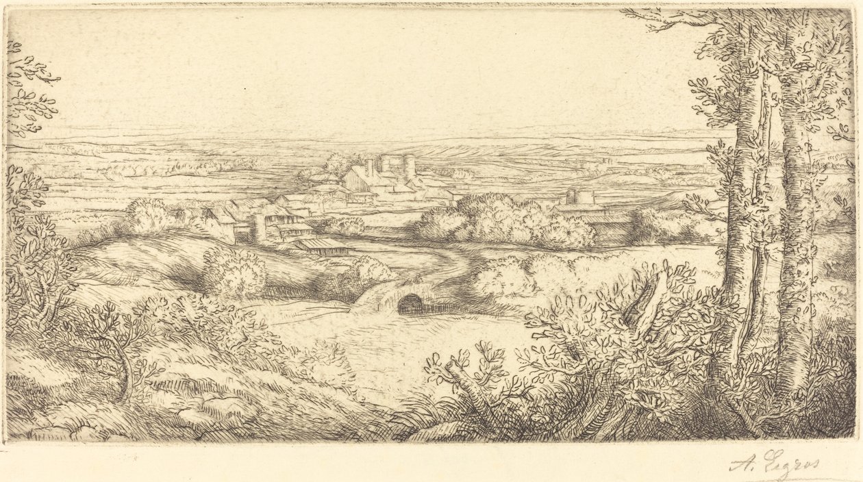 Dal i Bourgogne af Alphonse Legros