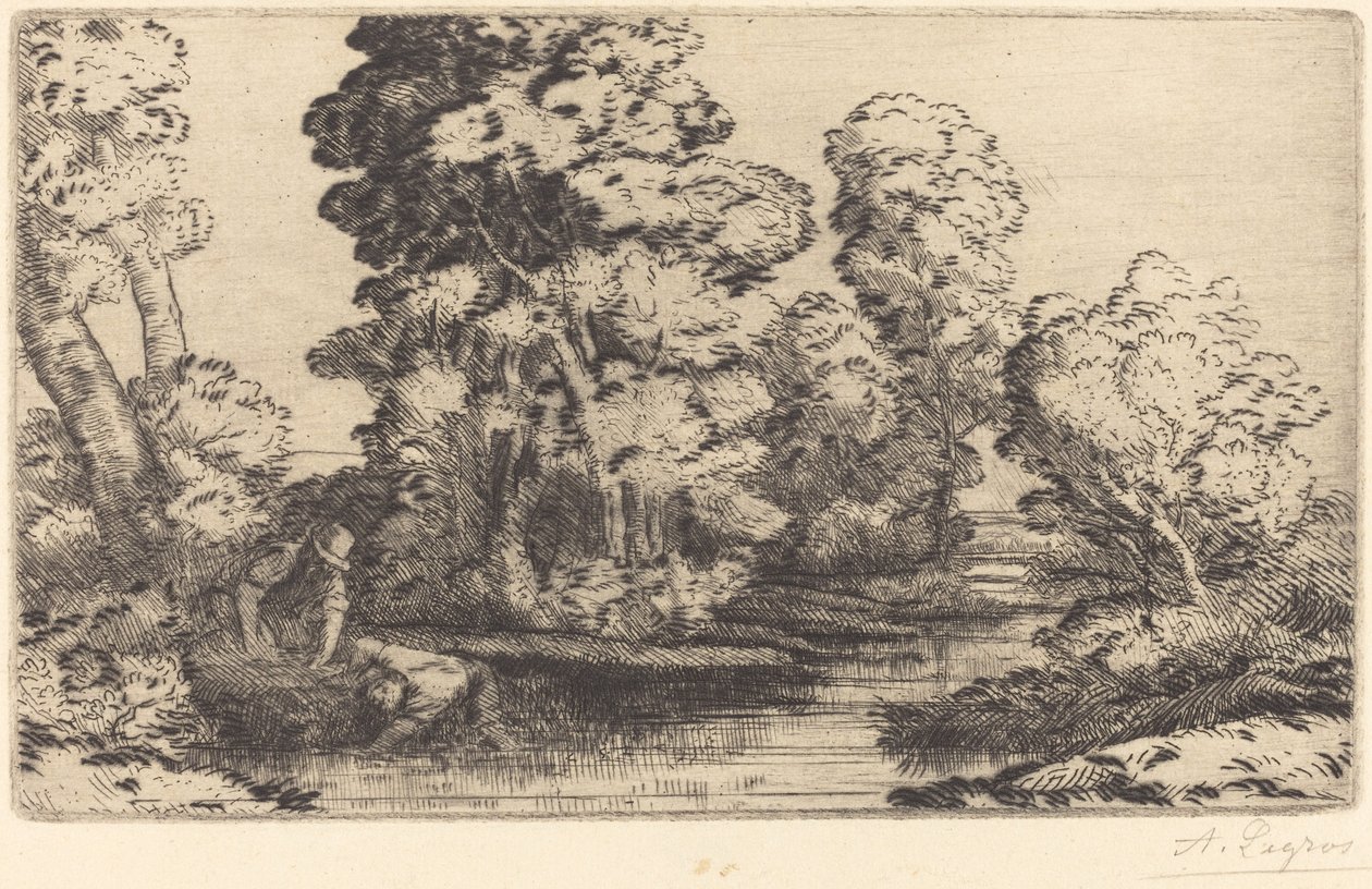 Dal i Bourgogne af Alphonse Legros