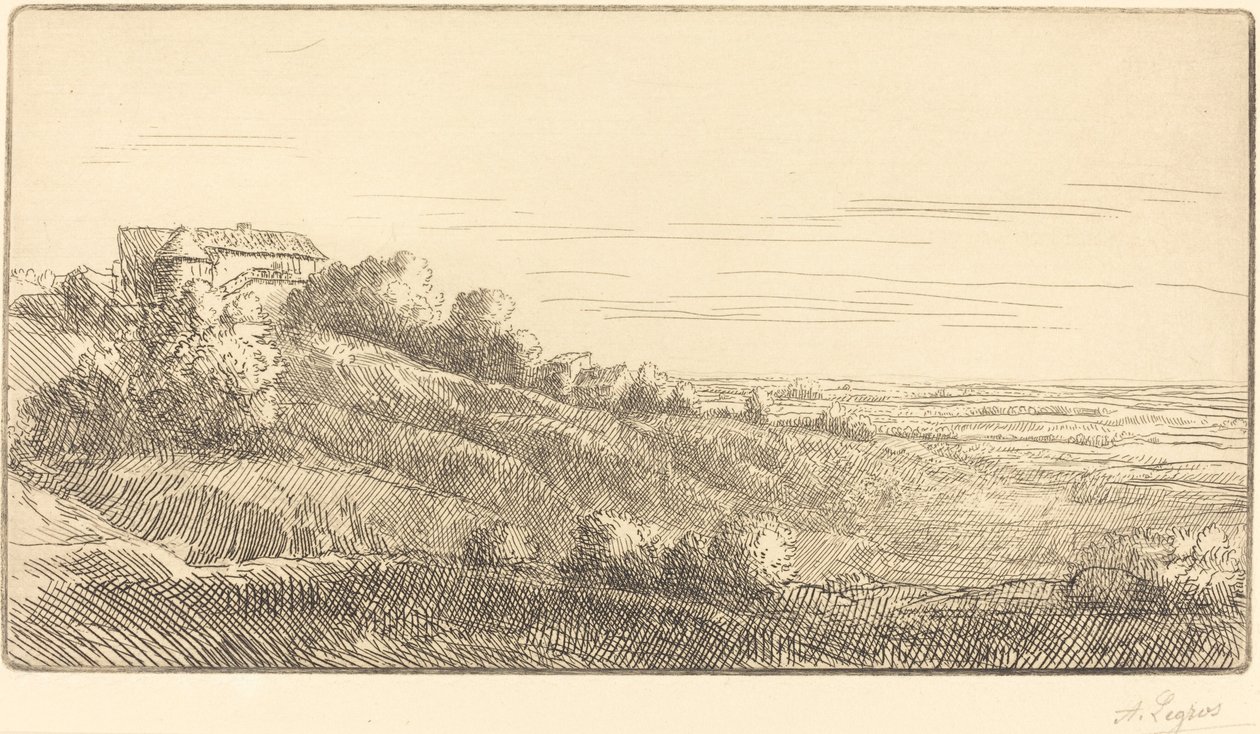 Veronne-dalen (La vallee de Veronne) af Alphonse Legros