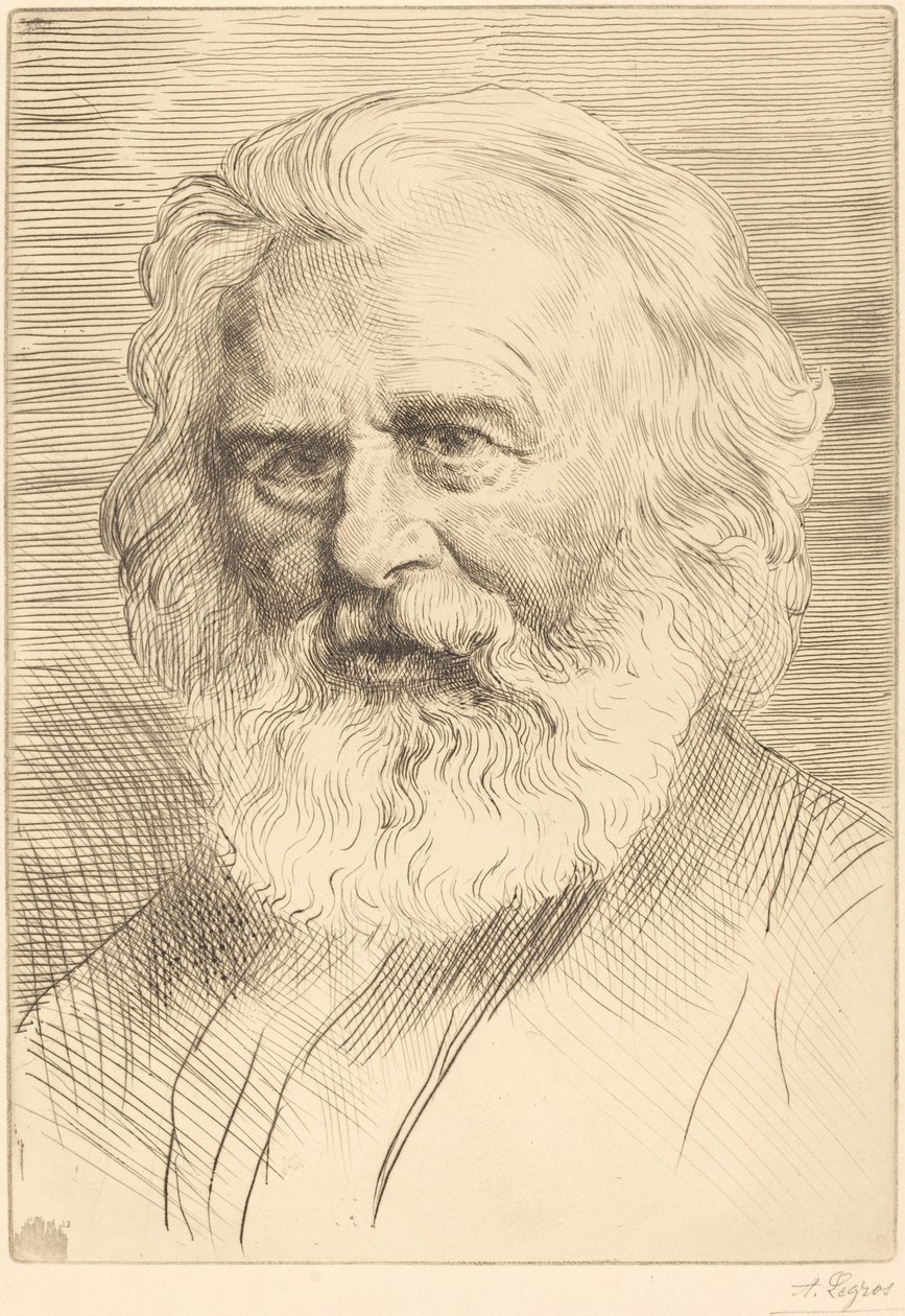 W H. Longfellow, 1. plade. af Alphonse Legros
