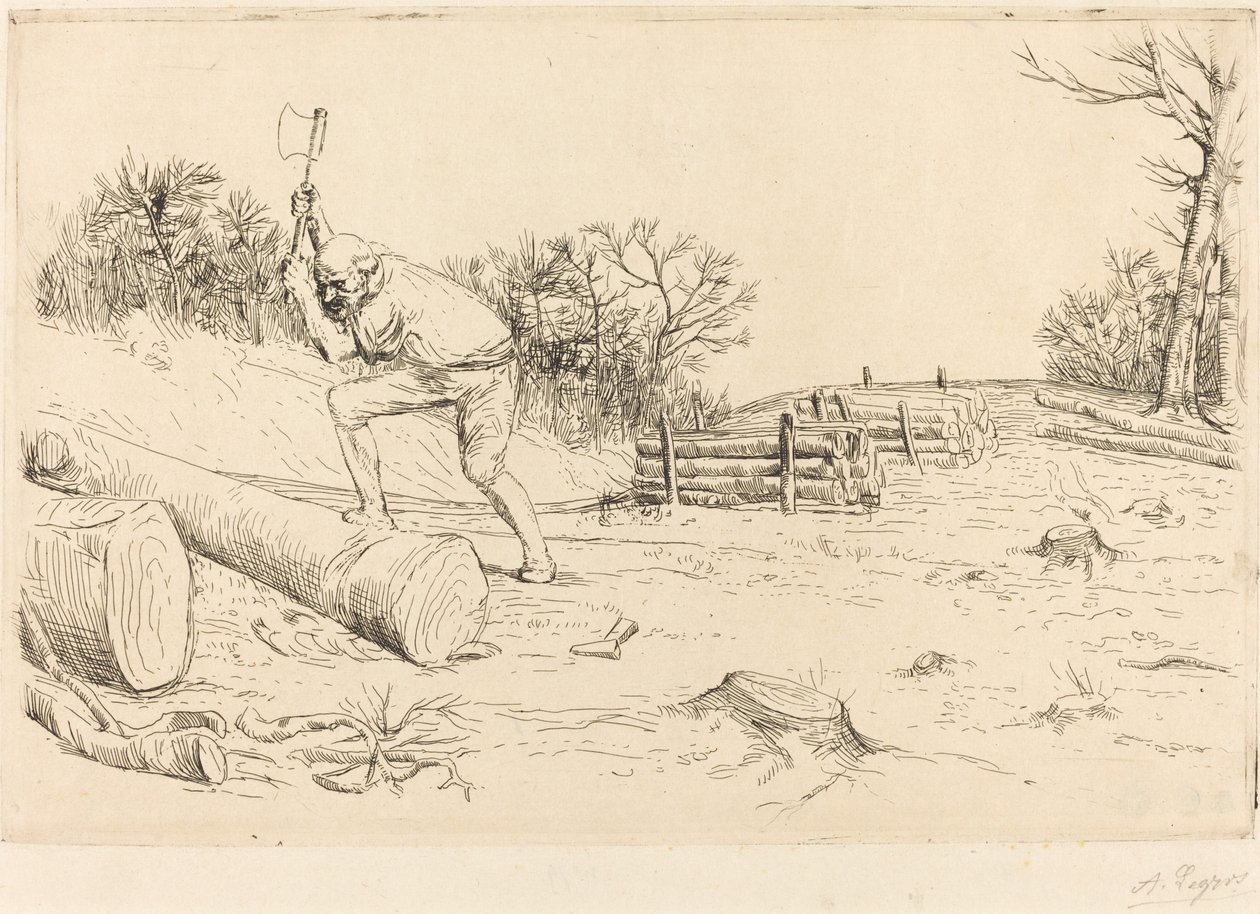 Skovhugger Skovhuggeren. af Alphonse Legros