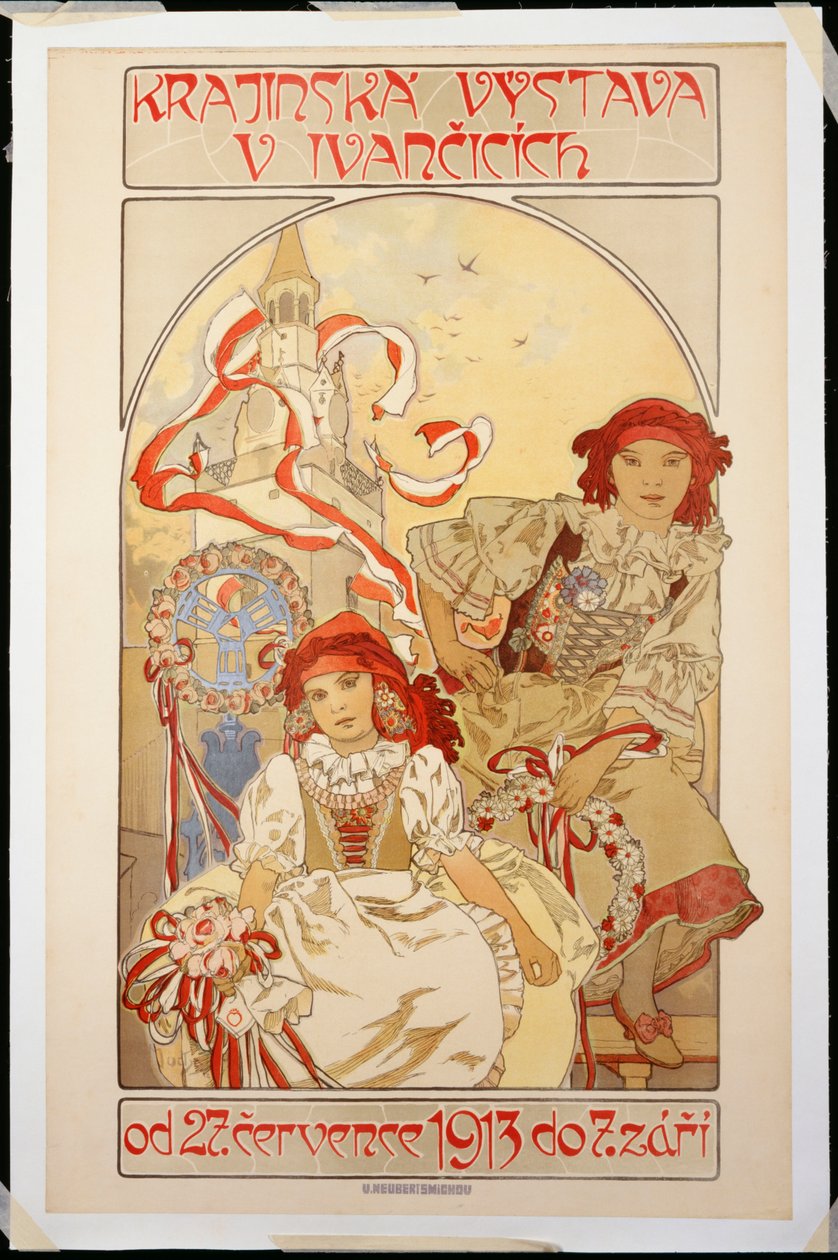 Landskabsudstilling V Ivancicich, 1912 af Alphonse Mucha