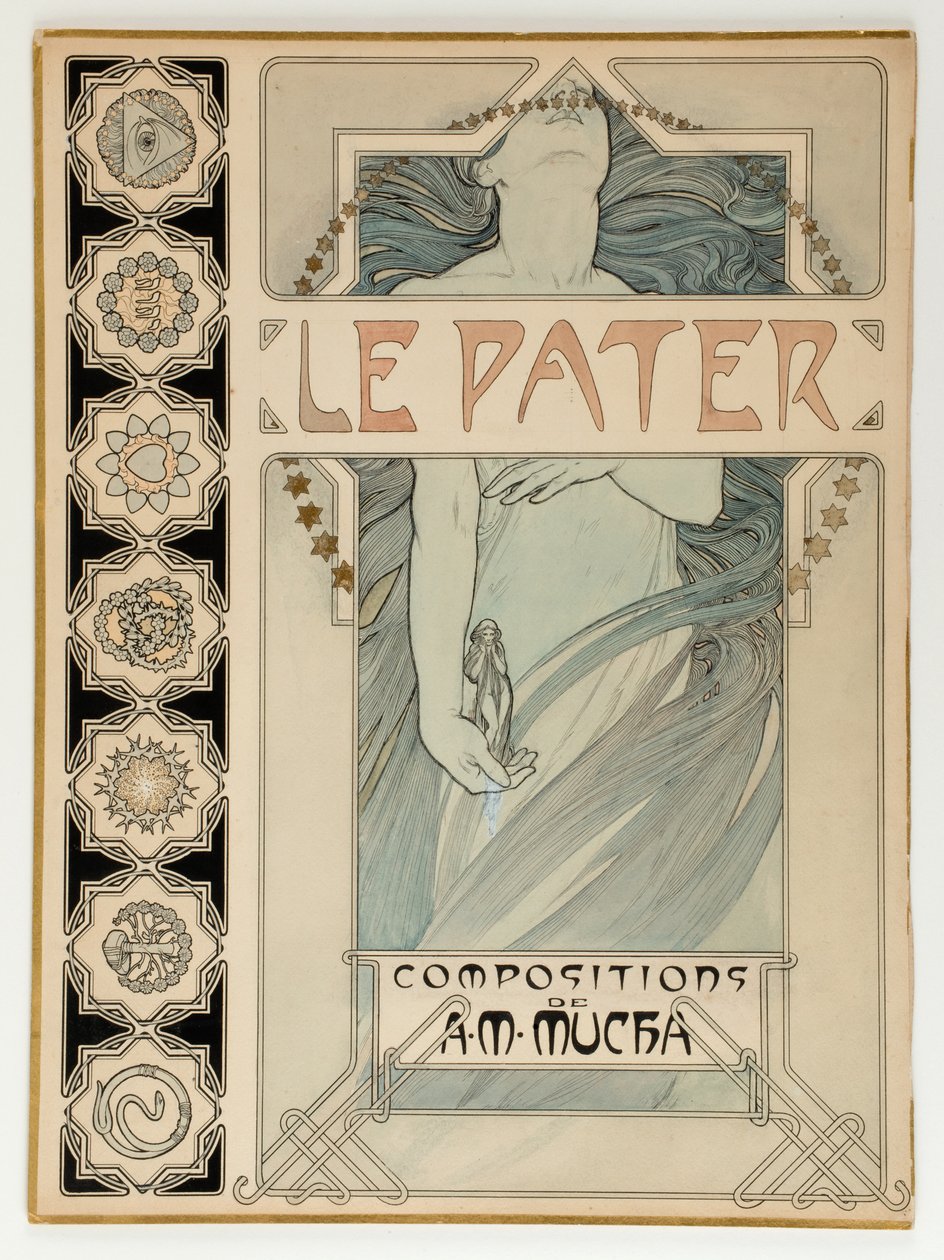 Le Pater, design af omslag af Alphonse Marie Mucha