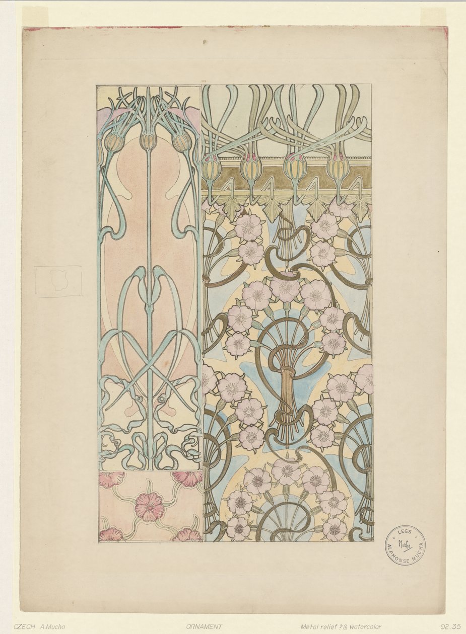 Ornament af Alphonse Mucha