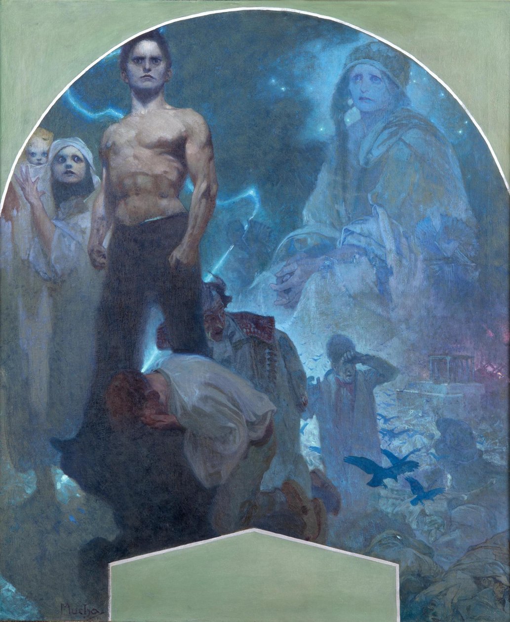 Af egen styrke II, 1911 af Alphonse Mucha