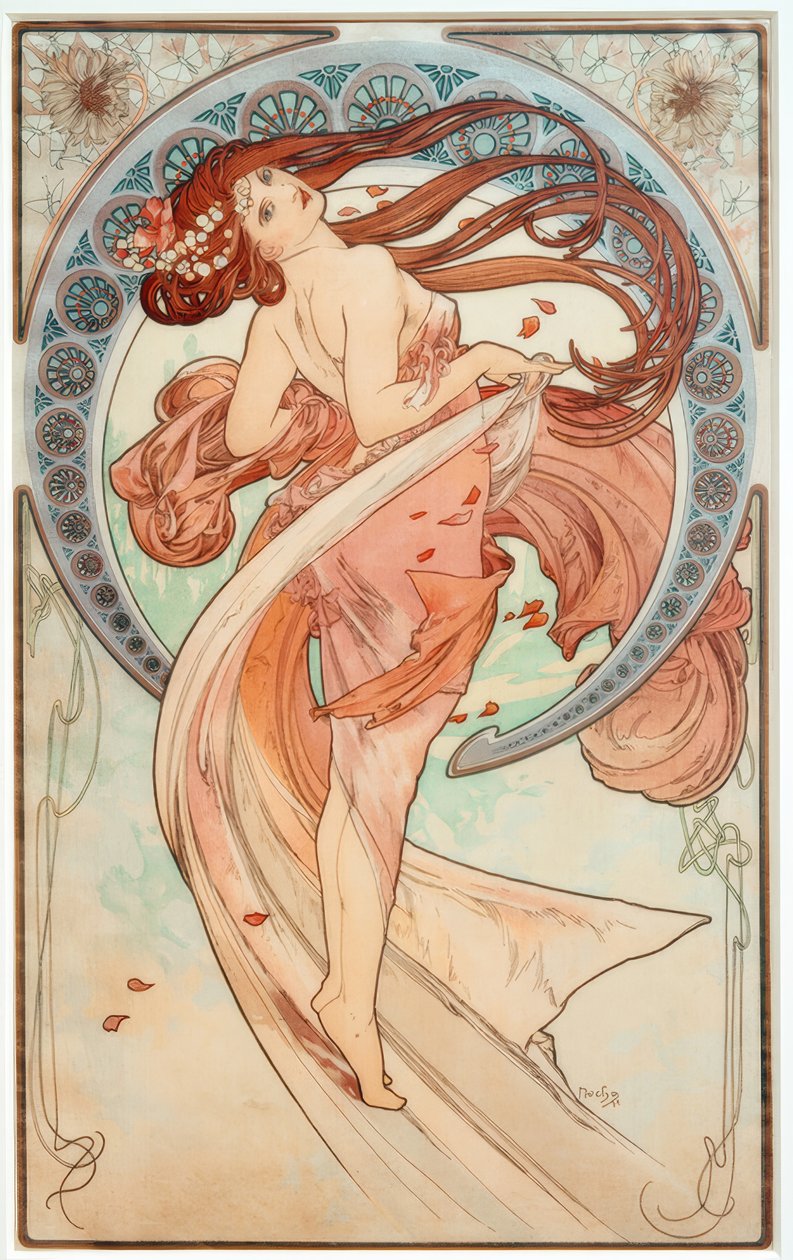 Dansen af Alphonse Mucha