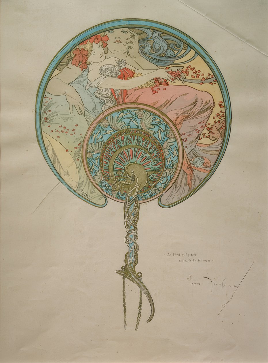 Design til en fan af Alphonse Mucha