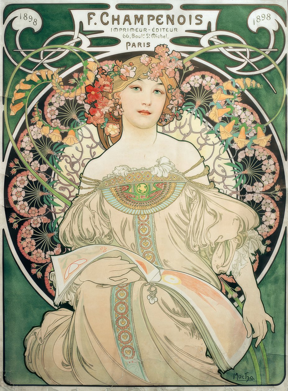 F. Champenois / Printer - Udgiver af Alphonse Mucha