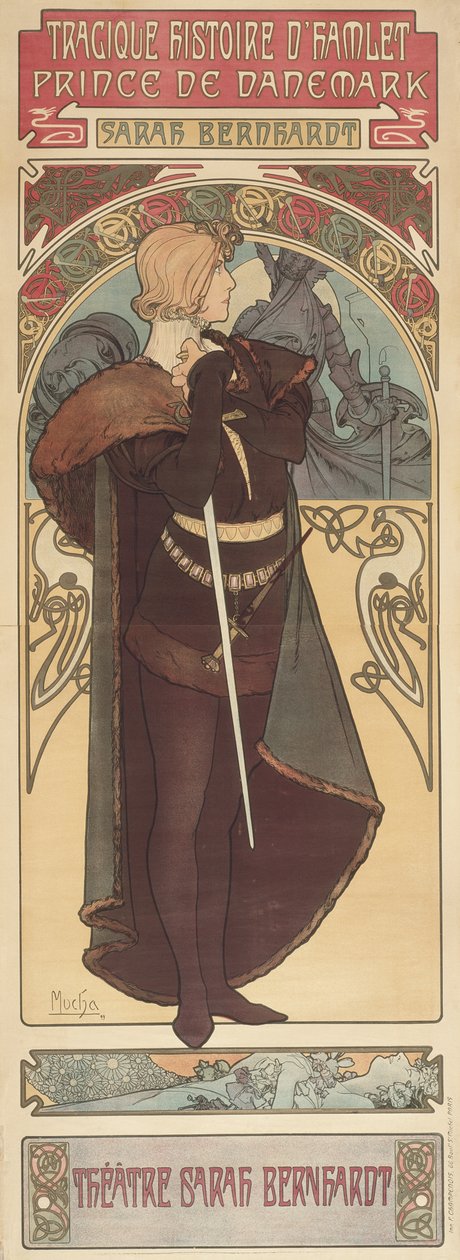 Hamlet, 1899 af Alphonse Mucha