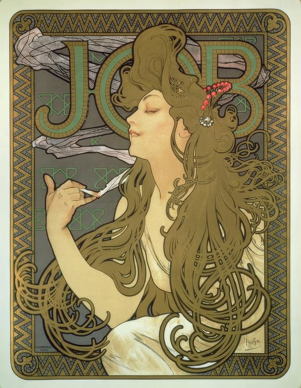 JOB af Alphonse Mucha