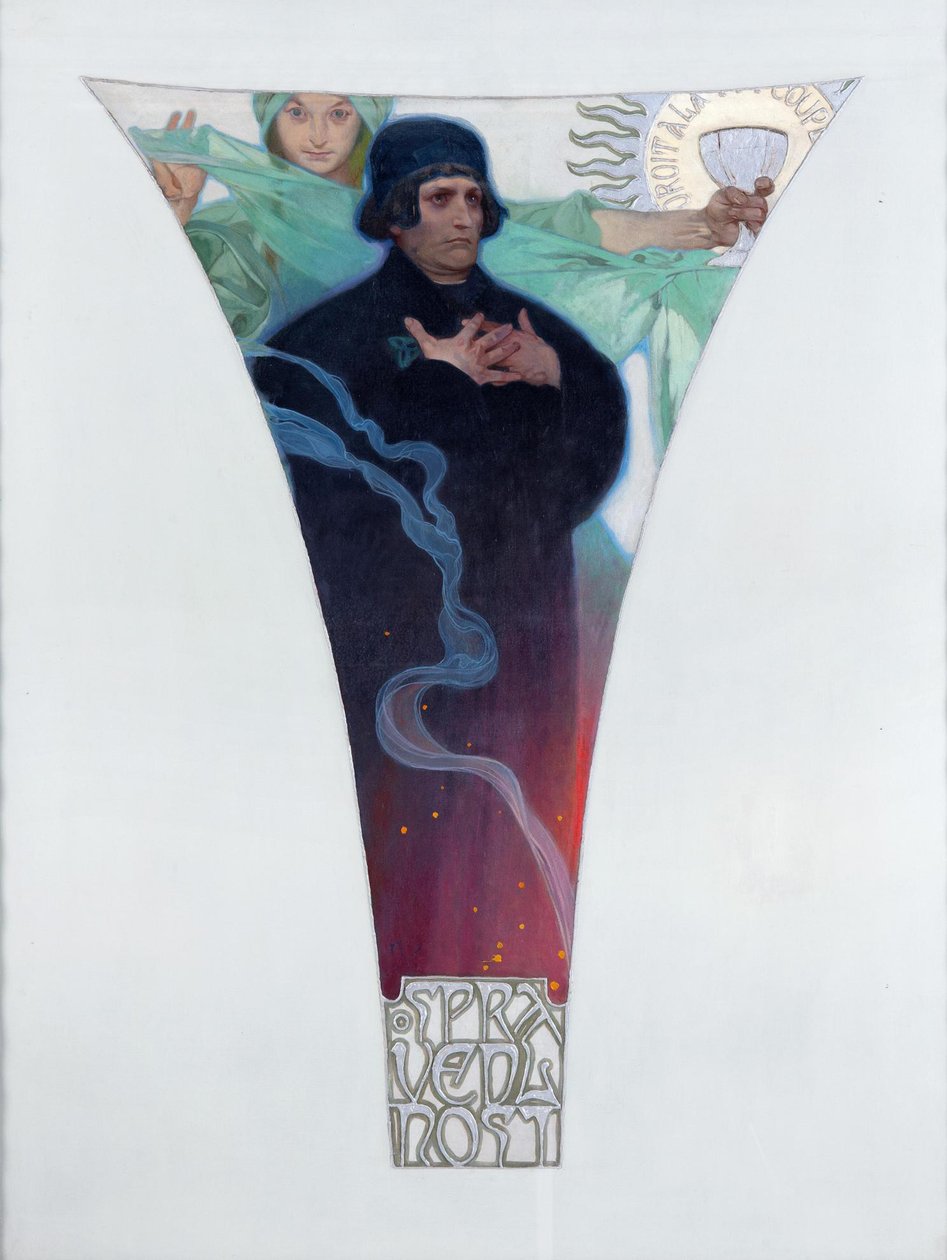 John Hus, 1911 af Alphonse Mucha