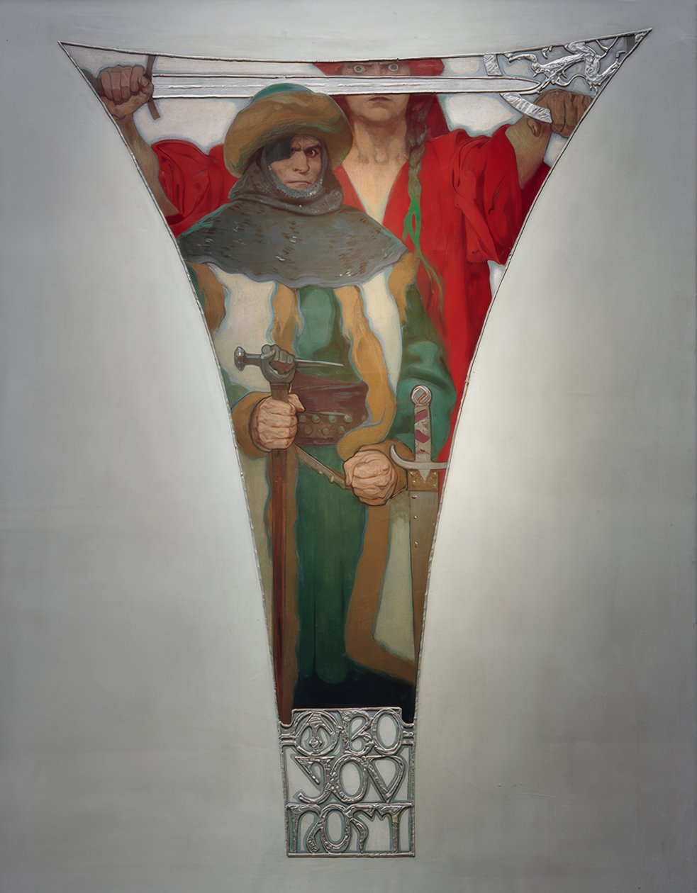 Bekæmpelse af lyst - Jan Ziska af Alphonse Mucha