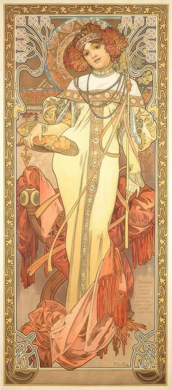 Efterår af Alphonse Mucha