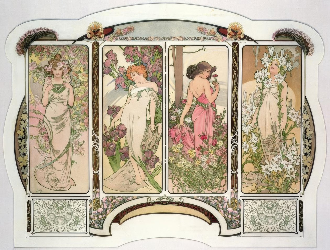 Blomster af Alphonse Mucha